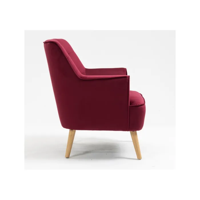 Tara Accent Chair - Dark Crimson Velvet | Murphy Furniture