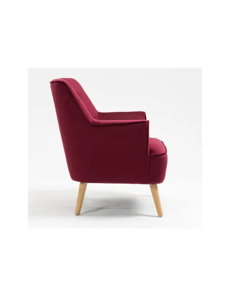 Tara Accent Chair - Dark Crimson Velvet | Murphy Furniture