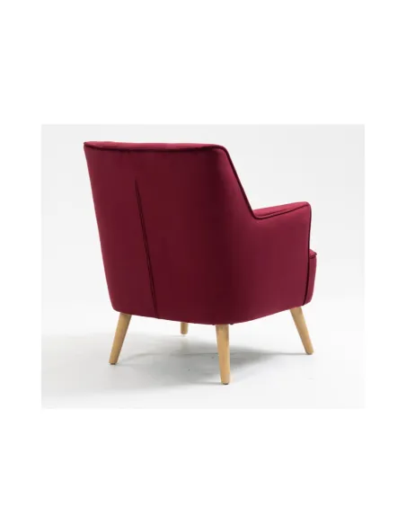 Tara Accent Chair - Dark Crimson Velvet | Murphy Furniture