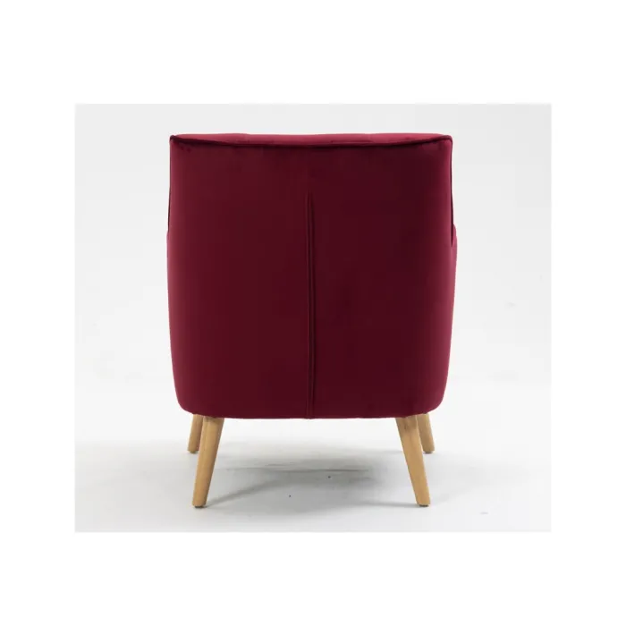 Tara Accent Chair - Dark Crimson Velvet | Murphy Furniture