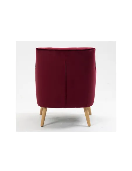 Tara Accent Chair - Dark Crimson Velvet | Murphy Furniture