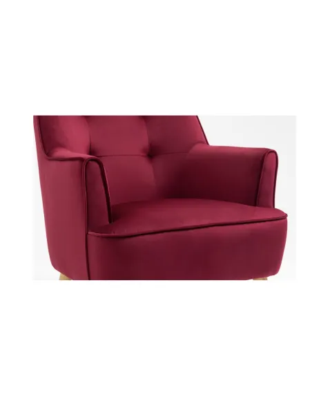 Tara Accent Chair - Dark Crimson Velvet | Murphy Furniture