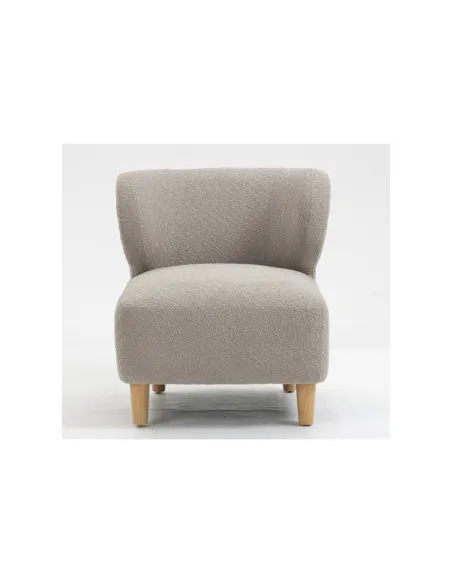 Josie Armless Accent Chair - Grey Fabric | Murphy Furniture