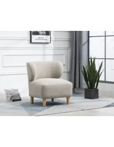 Josie Armless Accent Chair - Grey Fabric | Murphy Furniture