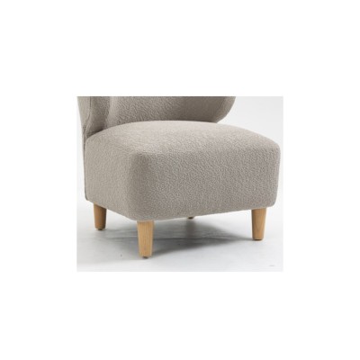 Josie Armless Accent Chair - Grey Fabric | Murphy Furniture