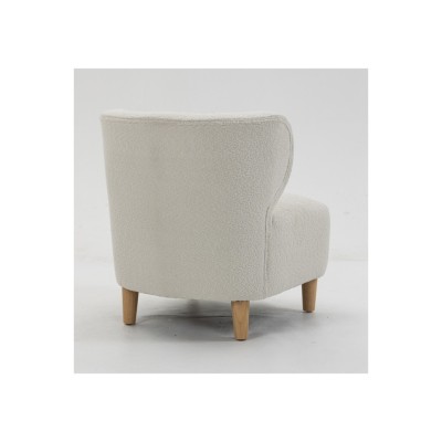 Josie Armless Accent Chair - White Fabric | Murphy Furniture