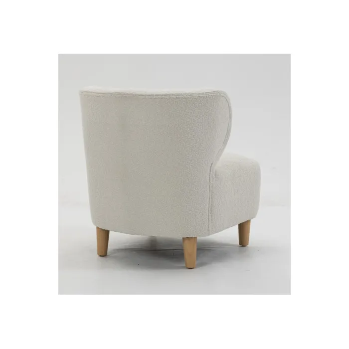 Josie Armless Accent Chair - White Fabric | Murphy Furniture