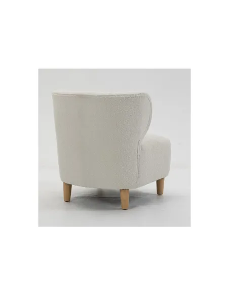 Josie Armless Accent Chair - White Fabric | Murphy Furniture