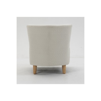 Josie Armless Accent Chair - White Fabric | Murphy Furniture