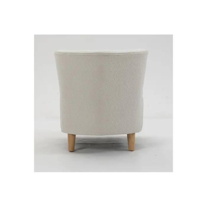 Josie Armless Accent Chair - White Fabric | Murphy Furniture