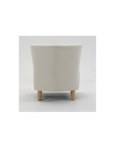 Josie Armless Accent Chair - White Fabric | Murphy Furniture