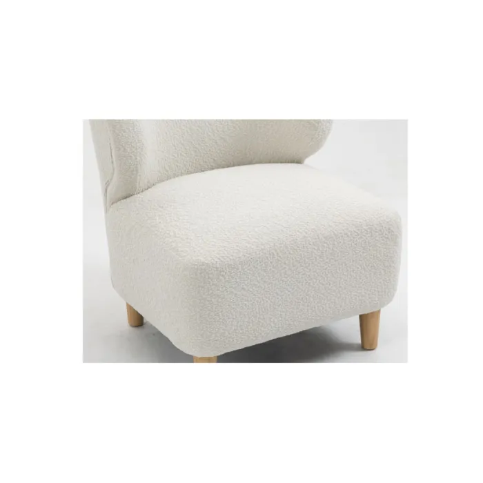 Josie Armless Accent Chair - White Fabric | Murphy Furniture
