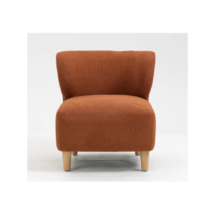 Josie Armless Accent Chair - Rust Fabric | Murphy Furniture