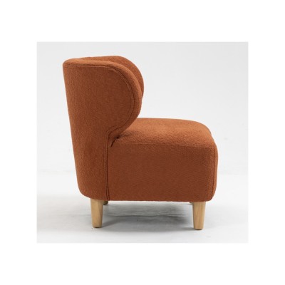 Josie Armless Accent Chair - Rust Fabric | Murphy Furniture