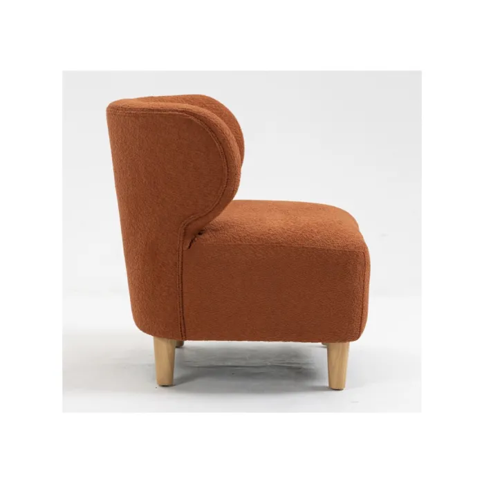 Josie Armless Accent Chair - Rust Fabric | Murphy Furniture