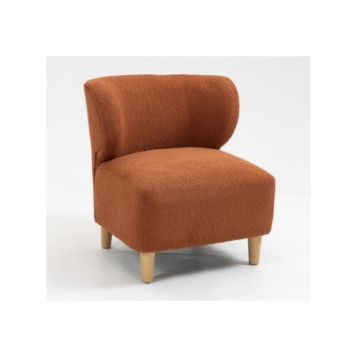 Josie Armless Accent Chair - Rust Fabric | Murphy Furniture