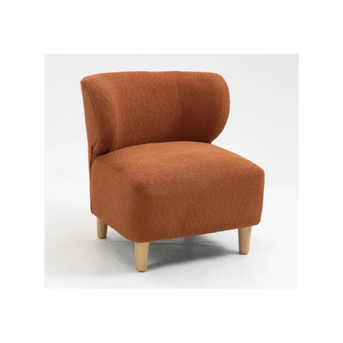 Josie Armless Accent Chair - Rust Fabric | Murphy Furniture
