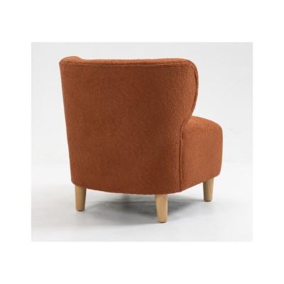 Josie Armless Accent Chair - Rust Fabric | Murphy Furniture