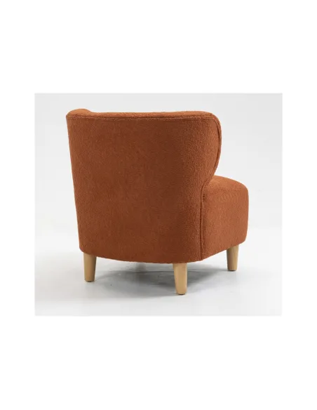 Josie Armless Accent Chair - Rust Fabric | Murphy Furniture