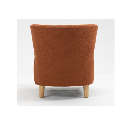 Josie Armless Accent Chair - Rust Fabric | Murphy Furniture