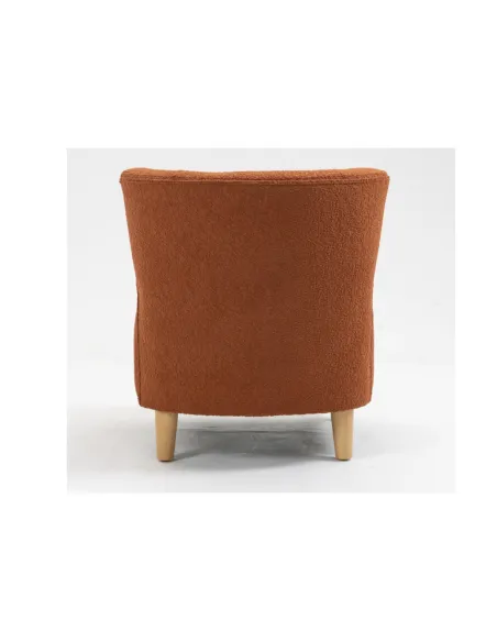 Josie Armless Accent Chair - Rust Fabric | Murphy Furniture