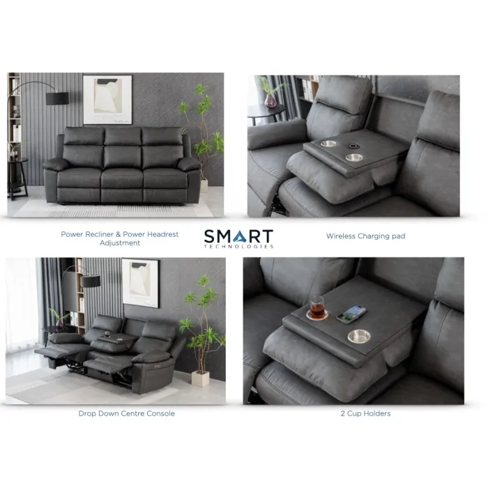 Huntington 3 Seater Electric Recliner So | Murphy Furniture