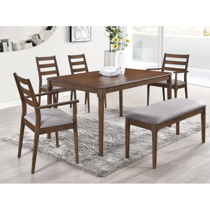 Orlando Dining Bench - Walnut | Murphy Furniture