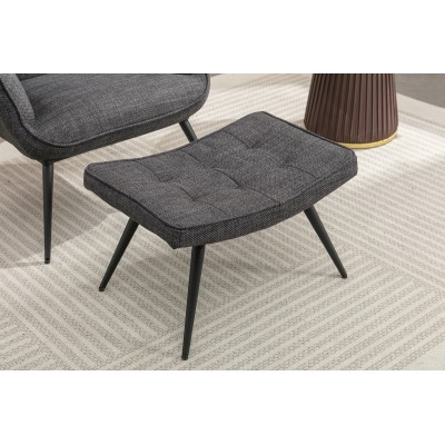 Katelyn Accent Chair with Stool - Charco | Murphy Furniture