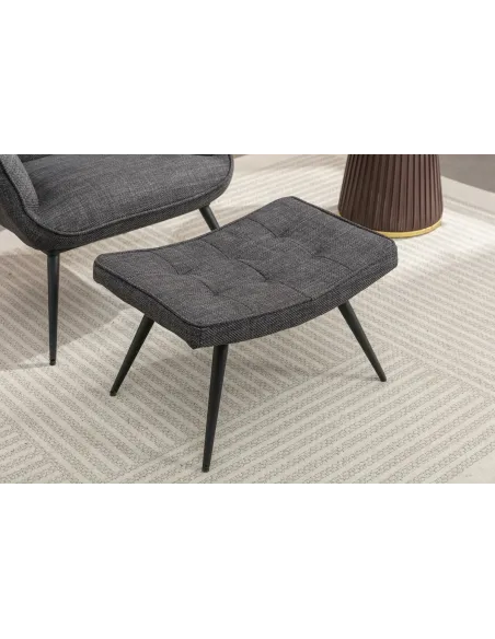 Katelyn Accent Chair with Stool - Charco | Murphy Furniture