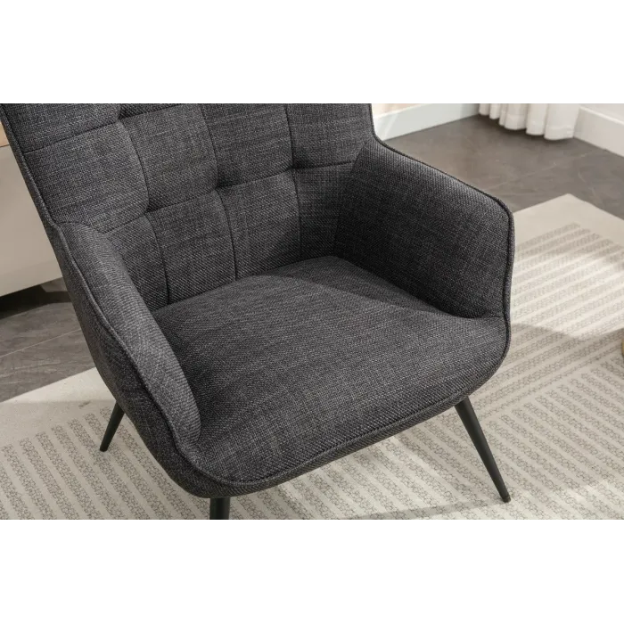 Katelyn Accent Chair with Stool - Charco | Murphy Furniture