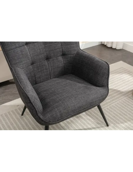 Katelyn Accent Chair with Stool - Charco | Murphy Furniture