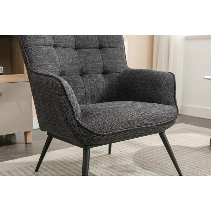 Katelyn Accent Chair with Stool - Charco | Murphy Furniture