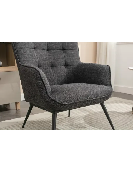 Katelyn Accent Chair with Stool - Charco | Murphy Furniture