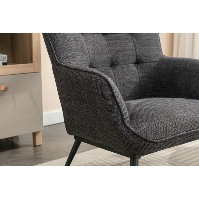 Katelyn Accent Chair with Stool - Charco | Murphy Furniture