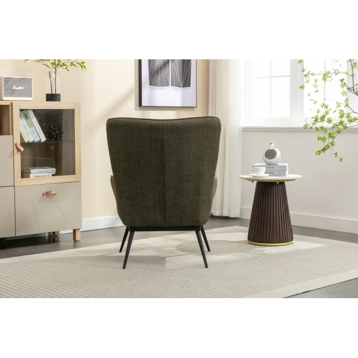 Katelyn Accent Chair with Stool - Moss G | Murphy Furniture