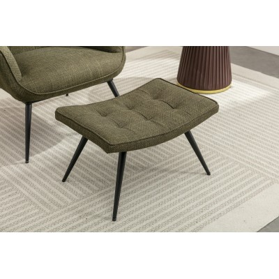 Katelyn Accent Chair with Stool - Moss G | Murphy Furniture