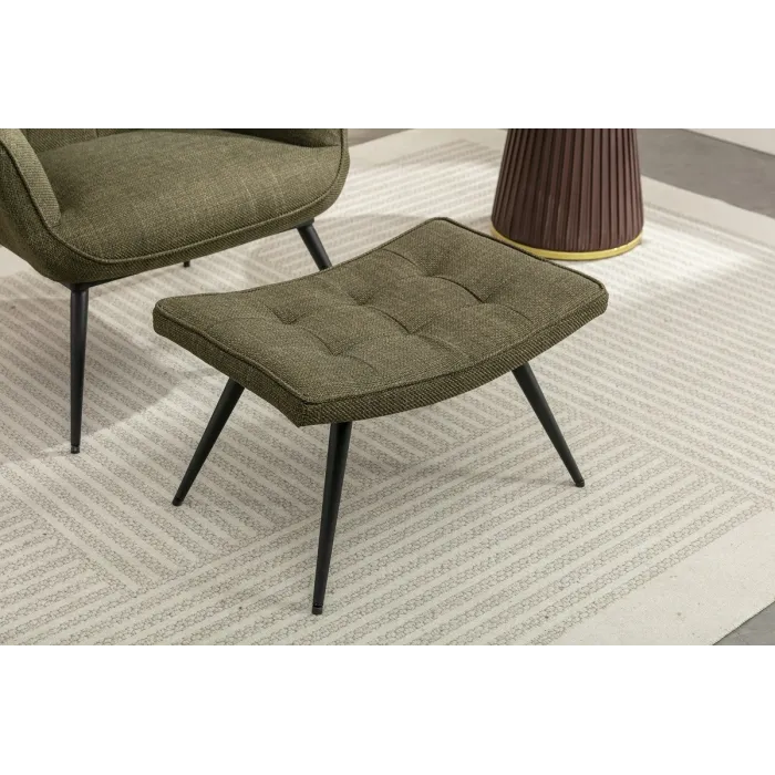 Katelyn Accent Chair with Stool - Moss G | Murphy Furniture