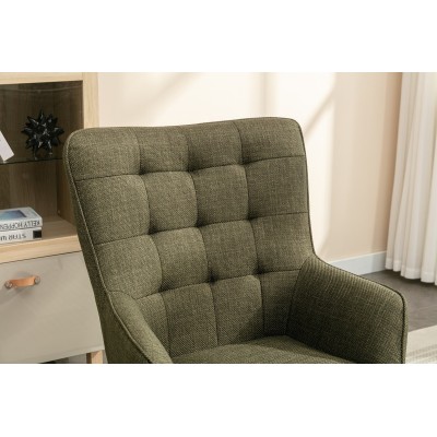 Katelyn Accent Chair with Stool - Moss G | Murphy Furniture
