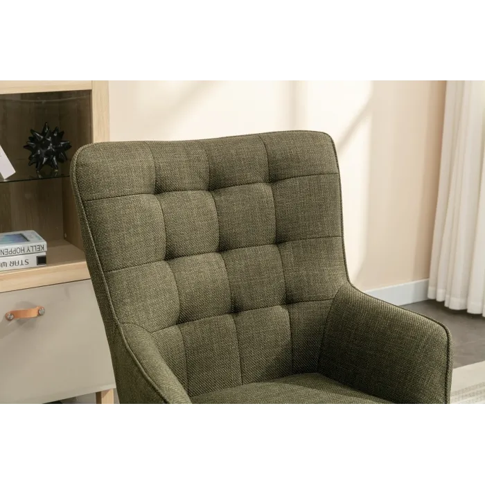 Katelyn Accent Chair with Stool - Moss G | Murphy Furniture