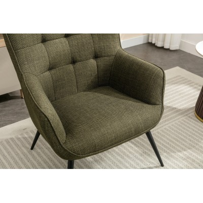 Katelyn Accent Chair with Stool - Moss G | Murphy Furniture