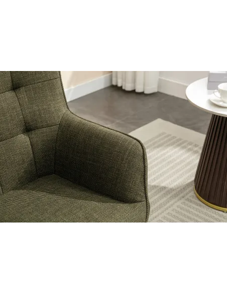 Katelyn Accent Chair with Stool - Moss G | Murphy Furniture