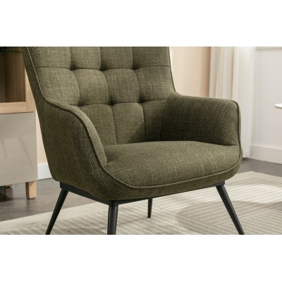 Katelyn Accent Chair with Stool - Moss G | Murphy Furniture