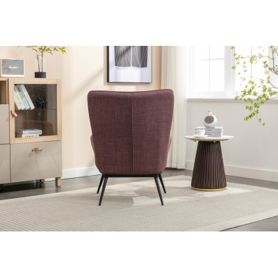 Katelyn Accent Chair with Stool - Mulber | Murphy Furniture