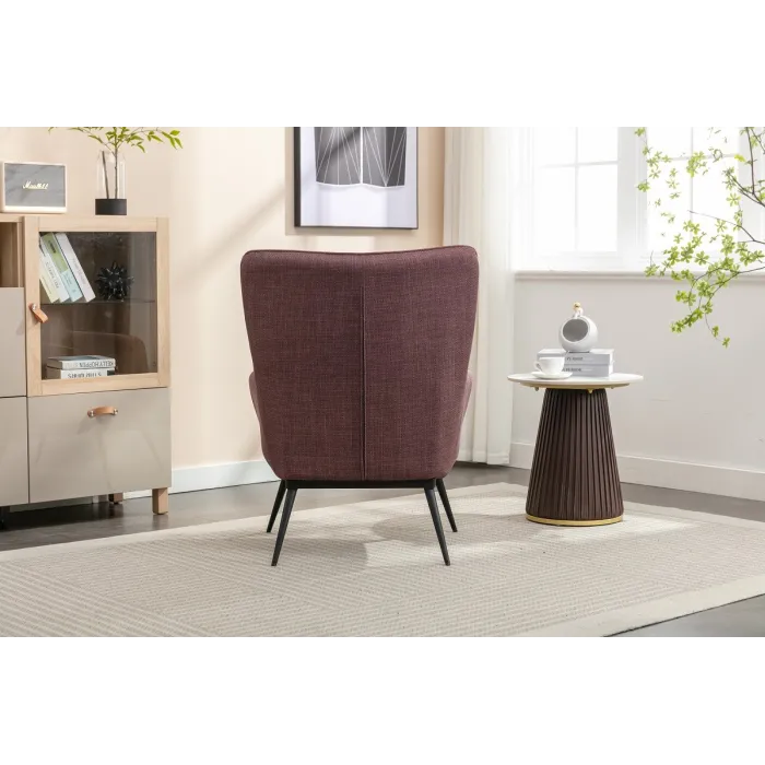 Katelyn Accent Chair with Stool - Mulber | Murphy Furniture