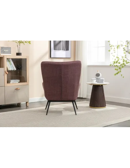 Katelyn Accent Chair with Stool - Mulber | Murphy Furniture