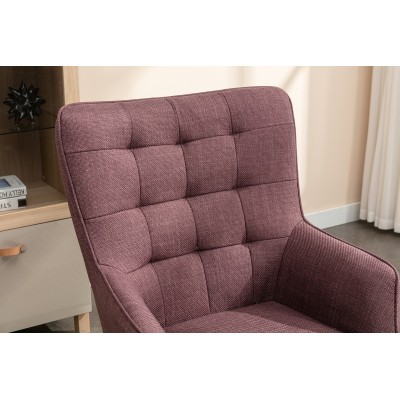 Katelyn Accent Chair with Stool - Mulber | Murphy Furniture