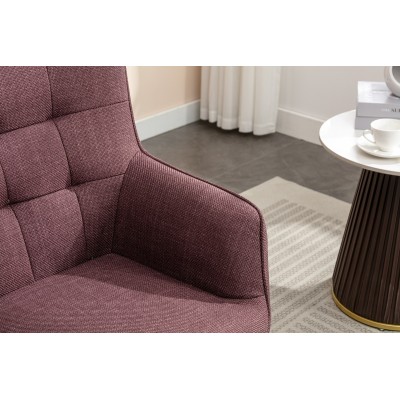 Katelyn Accent Chair with Stool - Mulber | Murphy Furniture