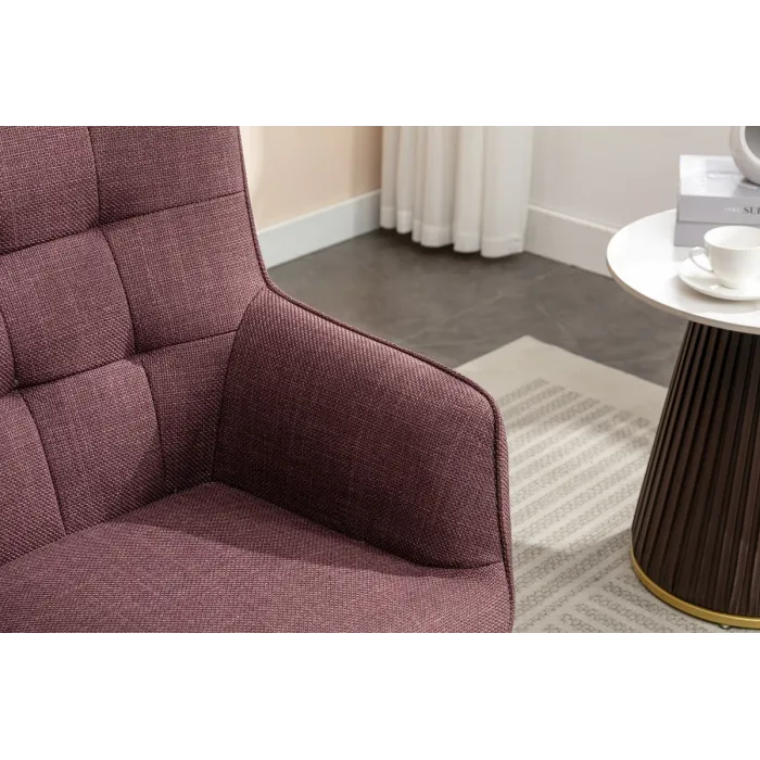 Katelyn Accent Chair with Stool - Mulber | Murphy Furniture