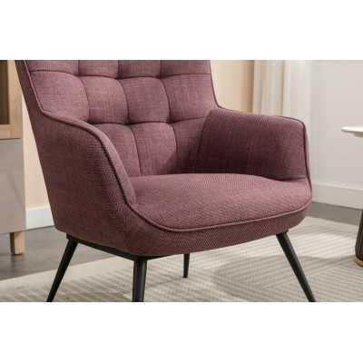 Katelyn Accent Chair with Stool - Mulber | Murphy Furniture