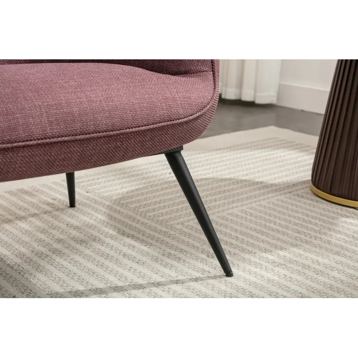Katelyn Accent Chair with Stool - Mulber | Murphy Furniture